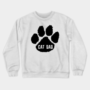 Cat Dad, Mug, Mask, Notebook,Sticker Crewneck Sweatshirt